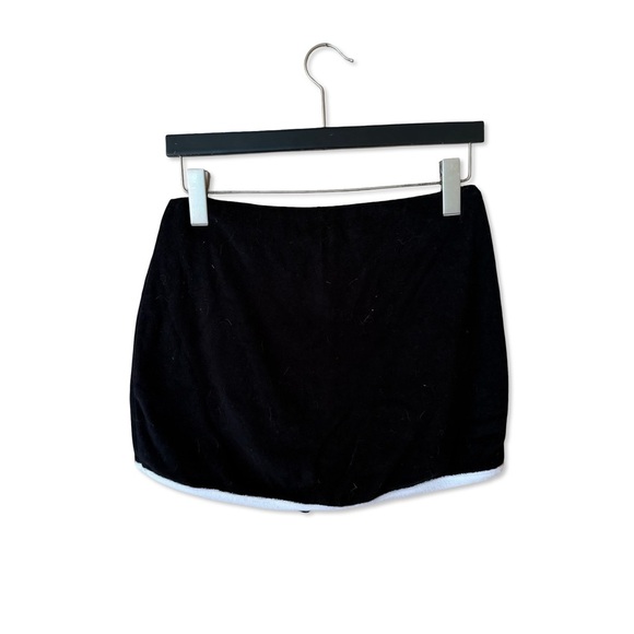 Nia The Brand Serena Skort Black mini skirt terry cloth shorts Revolve M - Picture 6 of 10
